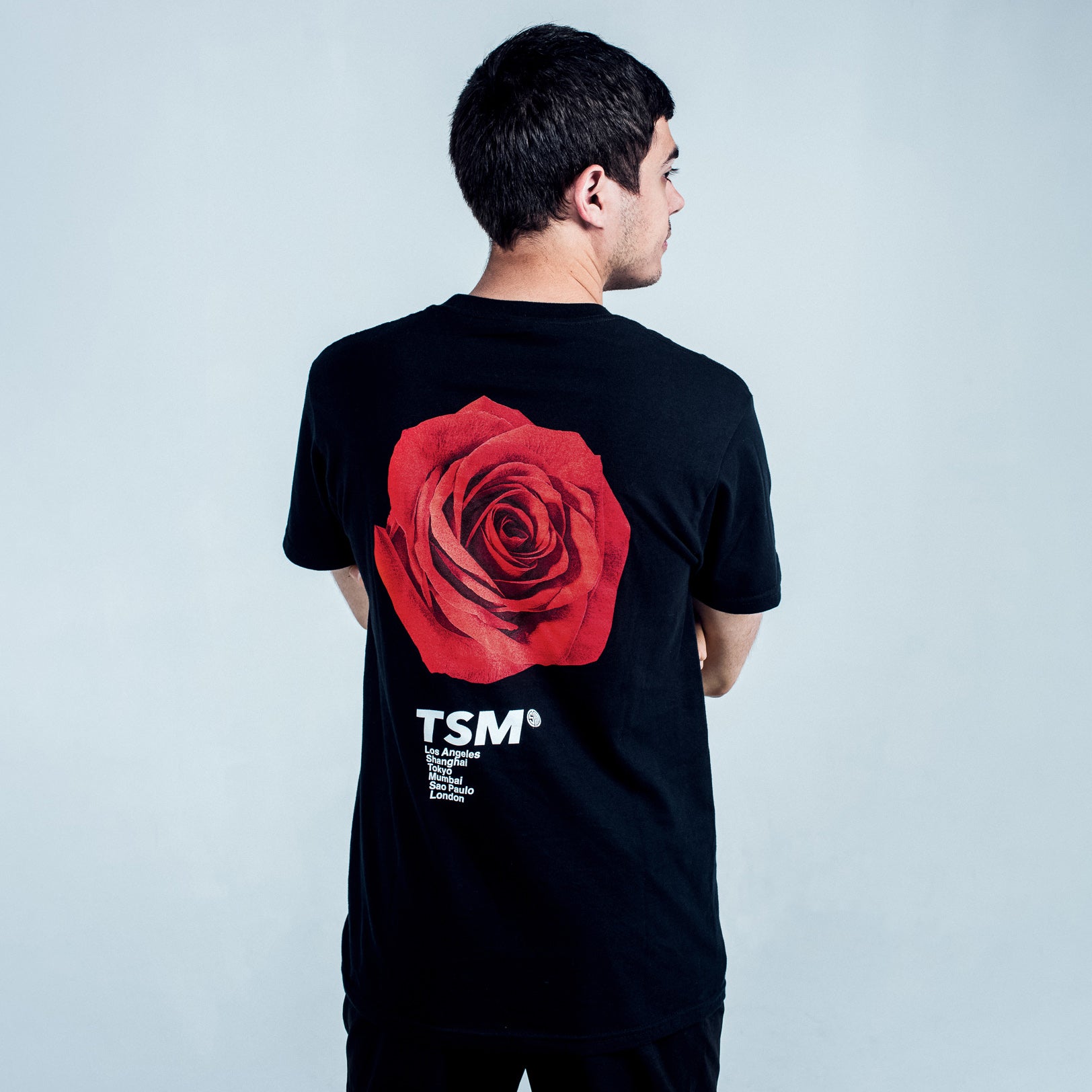 TSM Rose Tee Black