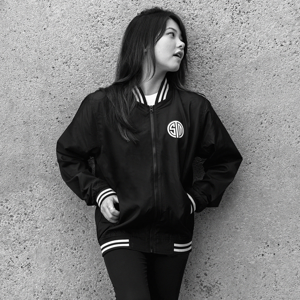 TSM Bomber Jacket Black/White