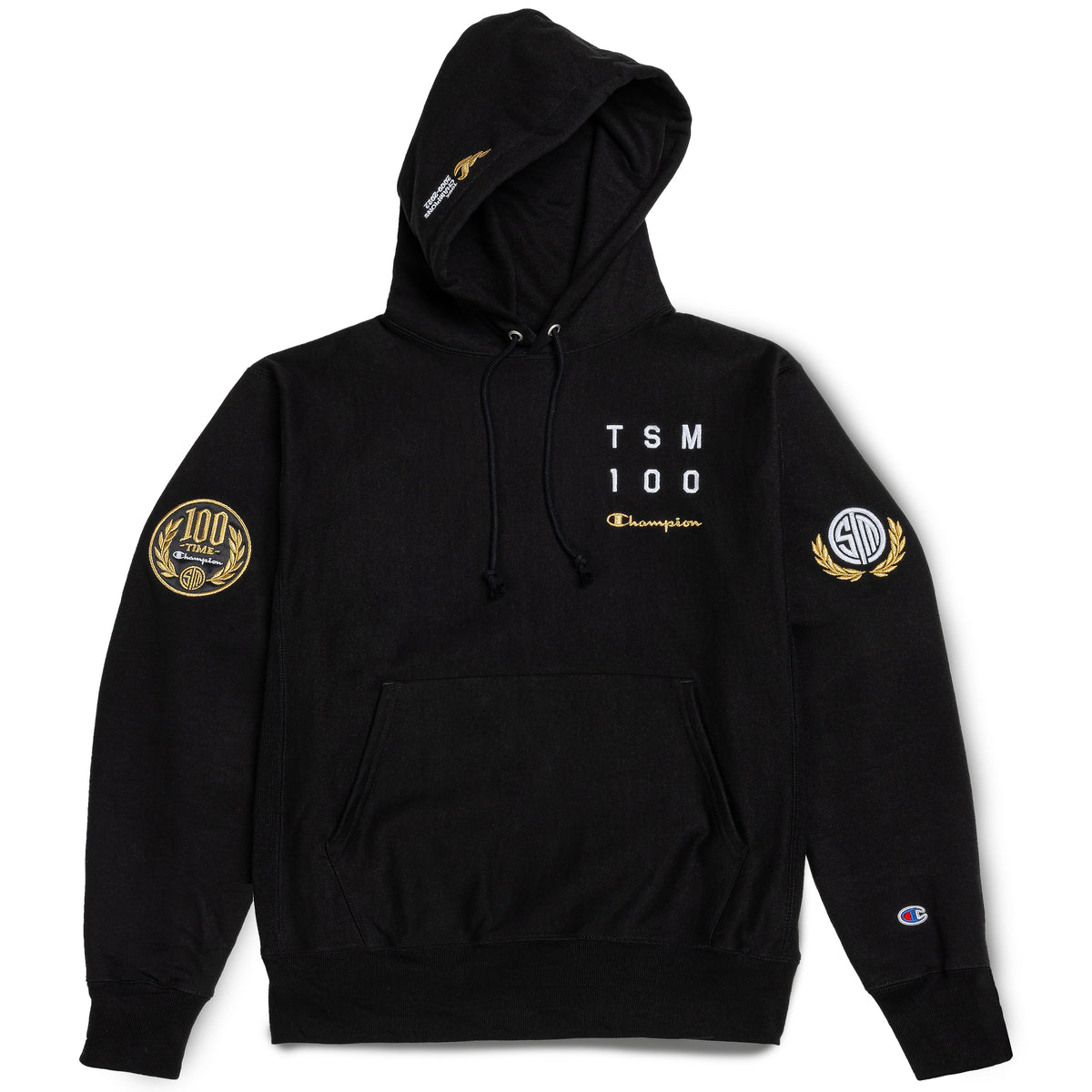 TSM X CHAMPION HOODIE in Black | TSM